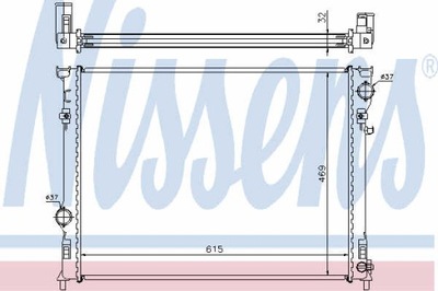 РАДИАТОР ВОДЫ NISSENS 61014A