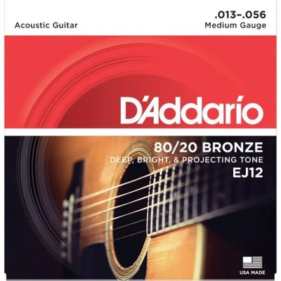 DADDARIO EJ12 80/20 Bronze 13-56 Struny Akustyczne