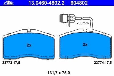 ZAPATAS DE FRENADO AUDI S8 4,2 99-02 CON CZUJ.  