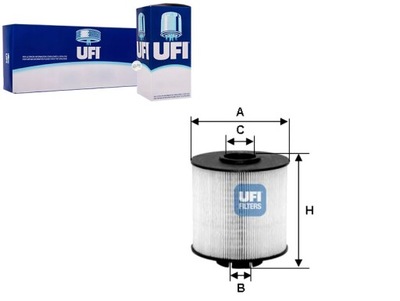 FILTRO COMBUSTIBLES DIESEL PIEZA INSERTADA  