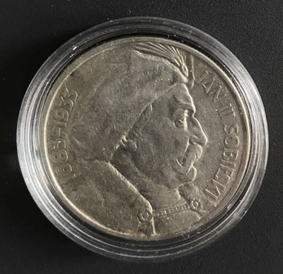 Srebrna moneta 10 zł, Jan III Sobieski, 1933 Kapsel