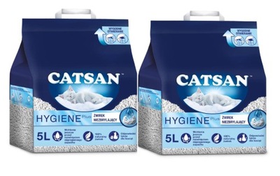 CATSAN 2 x 5l higieniczny żwirek dla kota