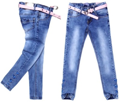 spodnie dziewczęce jeans 5230 ARLETTA 8Y mięciutk