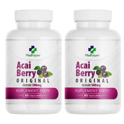 JAGODY ACAI odchudzanie detox 120 kapsułek 500 mg