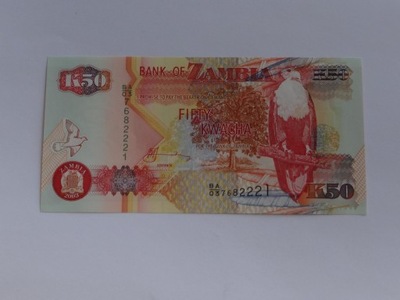 [B0219] Zambia 50 kwacha 2003 r. UNC
