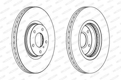 ДИСК ТОРМОЗНОЙ FERODO DDF1505C-1