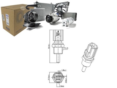 ДАТЧИК ТЕМПЕРАТУРИ ЖИДКОСТИ ОХЛАЖДЕНИЕ CITROEN C4 AIRCROSS C-CROSSER фото