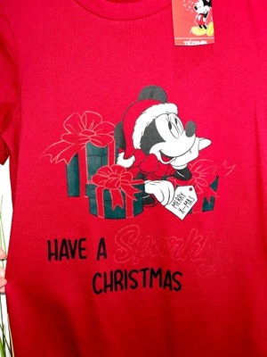 TEZENIS t-shirt koszulka świąteczna Disney "christmas" 100% bawełna S/36