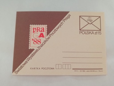 Kartka pocztowa światowa wystawa znaczków pocztowy