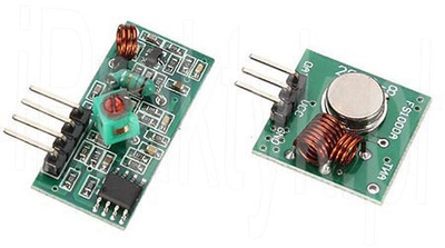 Zestaw Moduł Madajnik+Odbiornik RF 315 MHz Arduino