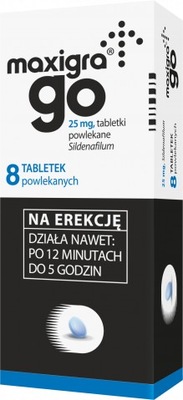 Maxigra Go 8 tabletek syldenafil erekcja potencja