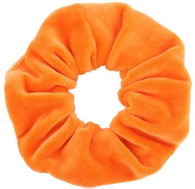 Frotka do włosów gumka owijka aksamitka pomarańcz