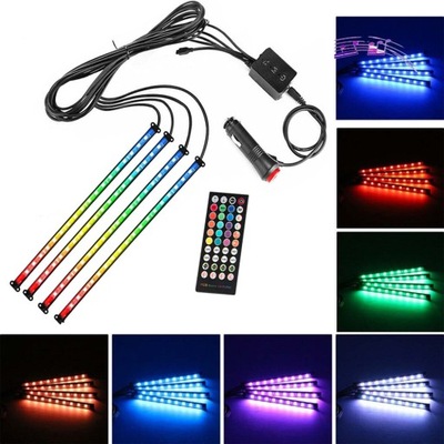 APŠVIETIMAS LED RGB : VIDAUS AUTOMOBILIS AUTOMOBILIO JUOSTA KABINOS +PILOT+APLIKACJA 