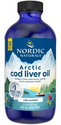 NORDIC NATURALS Arctic Cod Liver Oil OMEGA 3 TRAN Z TRESČEJ PEČENE