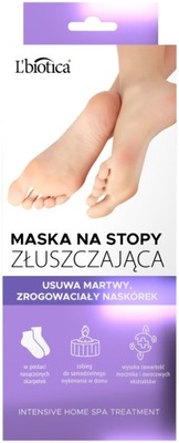 L'BIOTICA Złuszczająca maska na stopy skarpetki