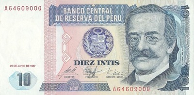 Peru - 10 Intis - 1987 - P129 - St.1