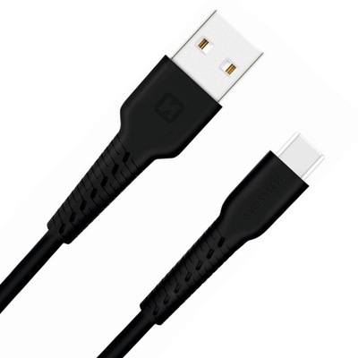 Kabel do ładowania telefonu USB USB-C 1m CZARNY