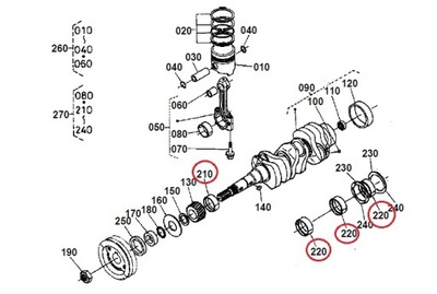 ĮVORĖS PAGRINDINĖS STD KUBOTA VARIKLIS D1703 