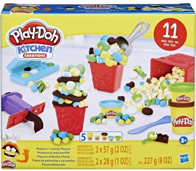 CIASTOLINA PLAY-DOH KUCHENNE KREACJE ROBIMY KOLOROWE CUKIERKI 5 TUB F7397