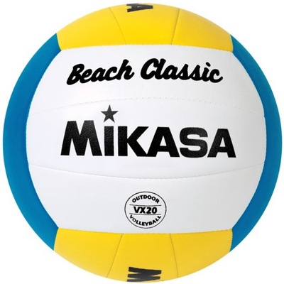 Piłka siatkowa Mikasa plażowa VX20 r.5 biało-niebiesko-żółta