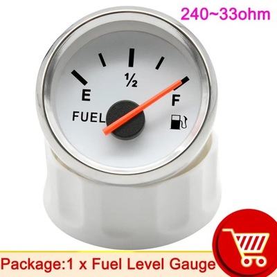 52MM FUEL LEVEL GAUGE WITH RED BACKLIGHT FOR 0~190 OHM 240~33OHM FUE~82110