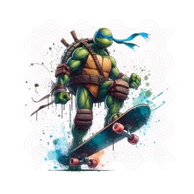 DTF Transfer Naprasowanka żółwie ninja