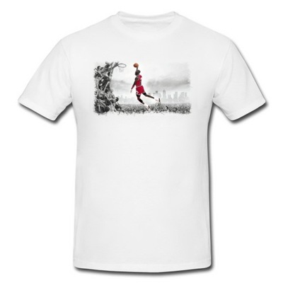 KOSZULKA T-SHIRT DZIECIĘCA BIAŁA [XS] 164CM MICHAEL JORDAN - WIELE WZORÓW