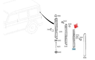 Прокладка впуск повітря захист mercedes g klasa задній w463 a4638370098 фото №1