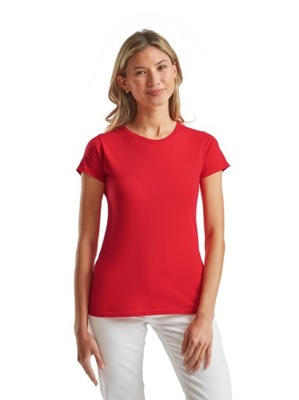 KOSZULKA DAMSKA Fruit of The Loom T-SHIRT DAMSKI Red L