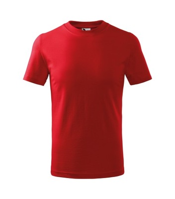 Koszulka bawełna czerwona 110 cm