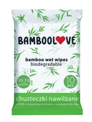 CHUSTECZKI BAMBUSOWE NAWILŻANE 10 szt. - BAMBOOLOV