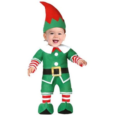 STRÓJ dla DZIECI przebranie ELF świąteczny ELFIK kostium 12-18 m-cy