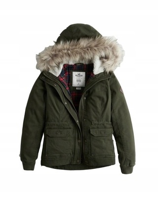 kurtka Hollister Abercrombie XS 34 futerko parka