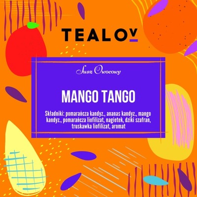 Herbata TEALOV Susz owocowy MANGO TANGO 50g