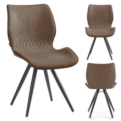 Krzesło HORSAL kolor brązowy do wewnątrz homede - CHAIR/HOM/HORSAL/BROWN