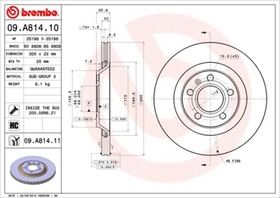 ДИСК ТОРМОЗНОЙ ЗАДНЯЯ UV AUDI A4 S4 03-08