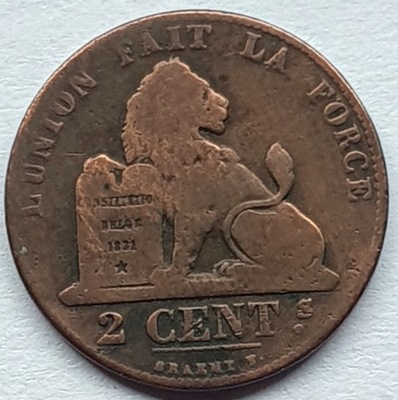 BELGIA 2 CENTY 1864