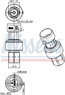 NISSENS 301024 CONMUTADOR CISNIENIOWY, KLIMATYZAC  