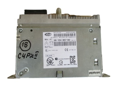 RADIO NAWIGACJA 9810485780 CITROEN C4 PICASSO II