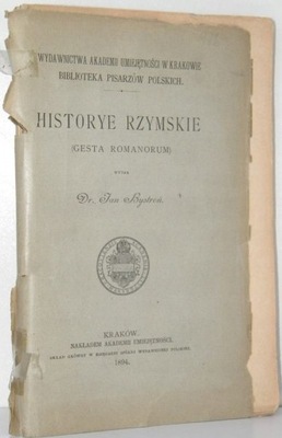 HISTORYE RZYMSKIE GESTA ROMANORUM Jan Bystroń