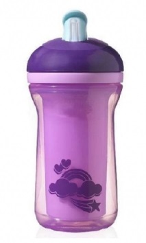 Tommee Tippee Kubek niekapek ze słomką 300ml 12m+