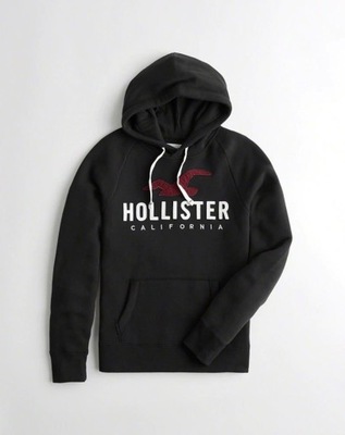 Hollister Applique Graphic Logo Hoodie M