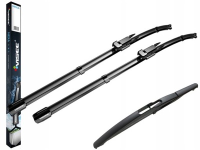 WIPER BLADES VISEE FOR SMART FORTWO 451 FRONT + REAR  