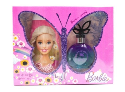 Barbie Zestaw kosmetyków perfumy 50ml + żel 250ml