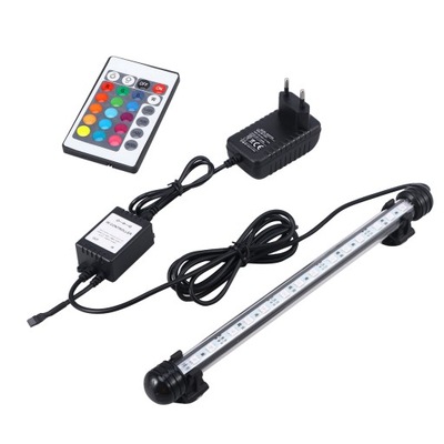 ZDALNA LAMPA DO AKWARIUM LED WIELOKOLOROWE WODOODPORNE OŚWIETLENIE