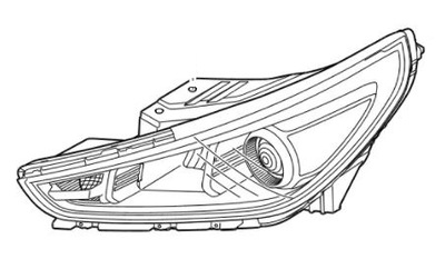 Hyundai i30 fastback 2017-2020 фара лівий фото №1