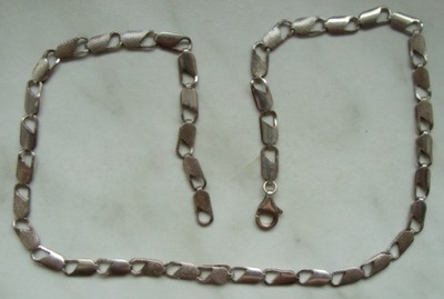 B6887. Srebrny łańcuszek 45,5 cm SREBRO