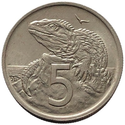 80567. Nowa Zelandia - 5 centów - 1969r.