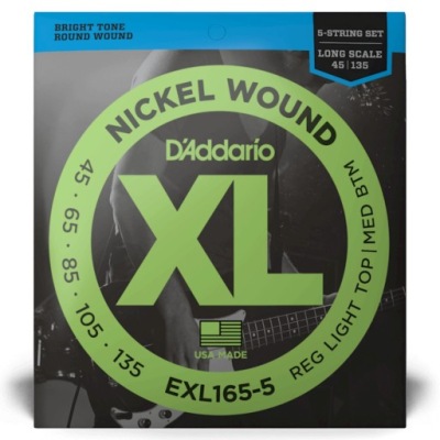 D'Addario EXL165 45-105 struny do gitary basowej
