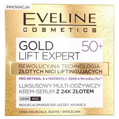 Eveline Cosmetics Gold Lift Expert krem-serum 50+
